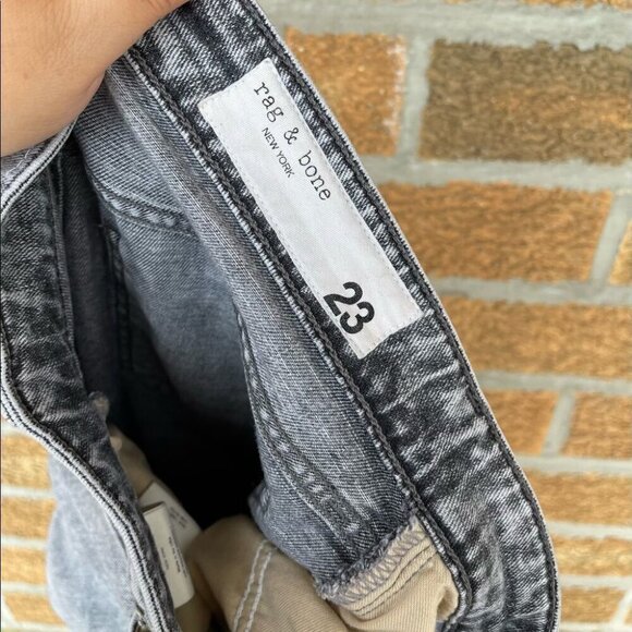 RAG & BONE Nina cropped faded high-rise cigarette 23 - Picture 12 of 15